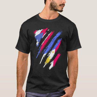 Puerto Rico Flag Philippines Grown Patriot Country T-Shirt