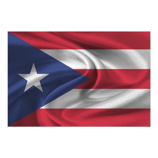 Puerto Rico Flag Photo Print (Front)