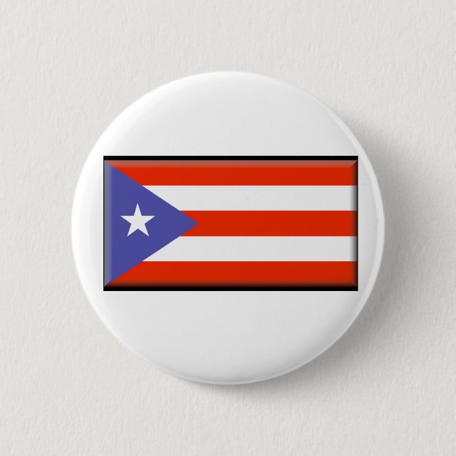 Puerto Rico Flag Pinback Button (Front)
