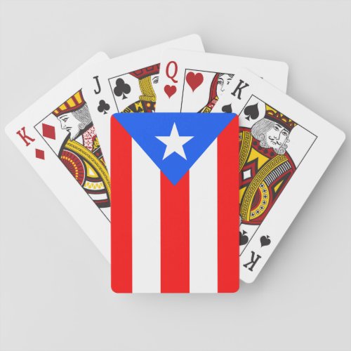 Puerto Rico Flag Playing Cards