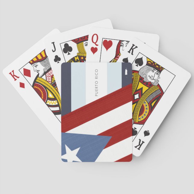 Puerto Rico Flag Poker Cards (Back)