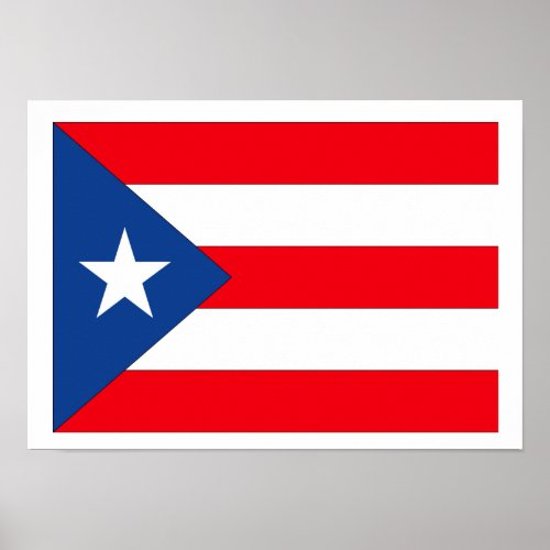 Puerto Rico Flag Poster