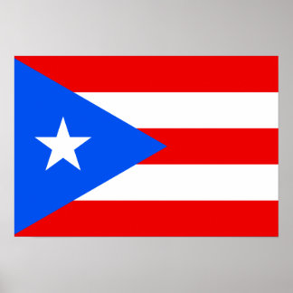 Puerto Rico Flag Poster