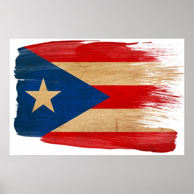 Puerto Rico Flag Posters (Front)