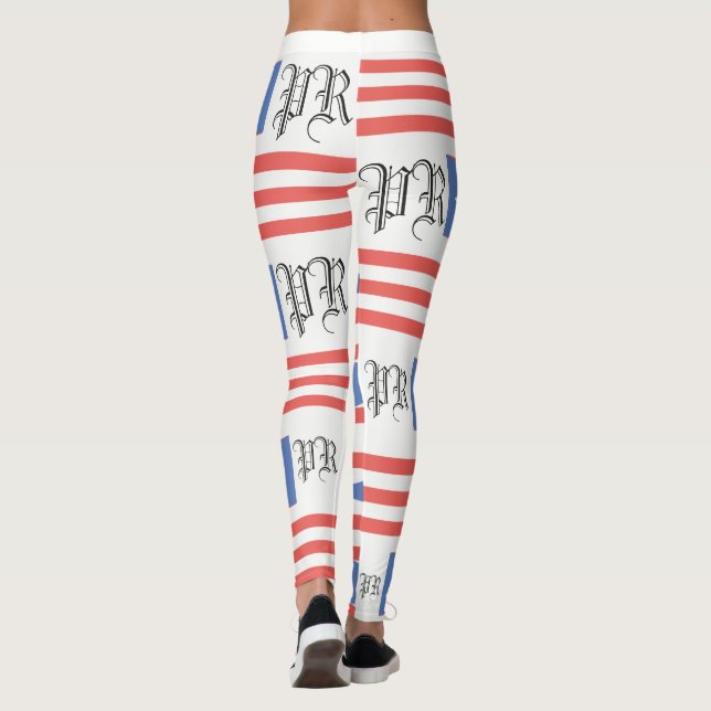 PUERTO RICO FLAG PR.LEGGINGS P.R.STRONG HAVIC ACD LEGGINGS (Back)