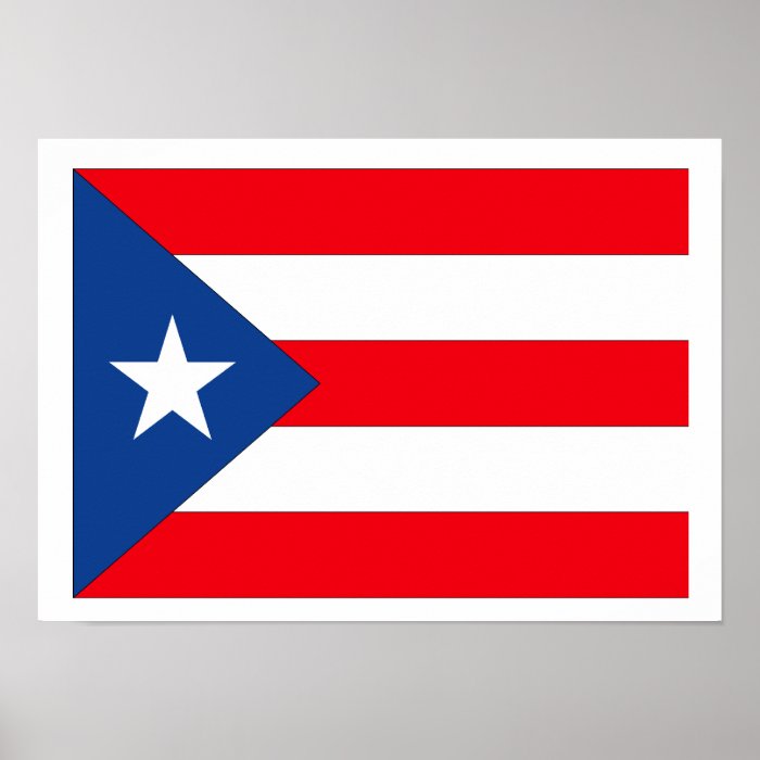 Puerto Rico Flag Print