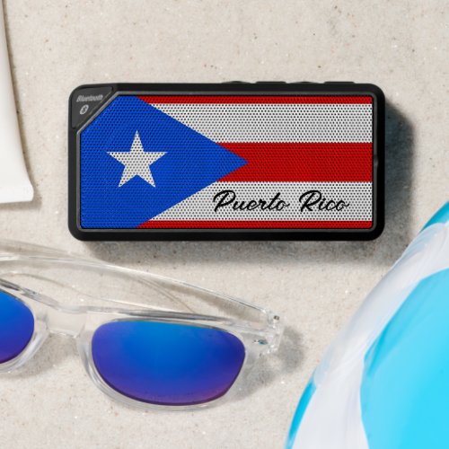 Puerto Rico flag rechargeable Bluetooth speaker