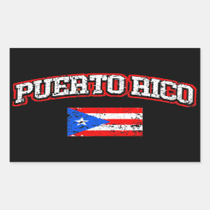 Puerto Rico Flag Rectangular Sticker