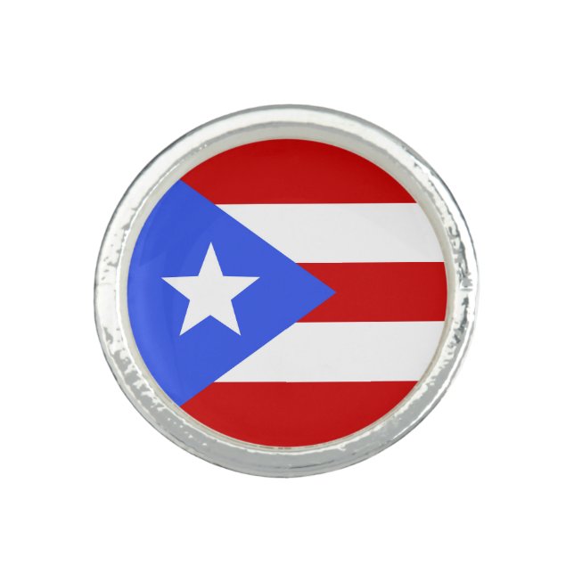 Puerto Rico flag Ring (Front)