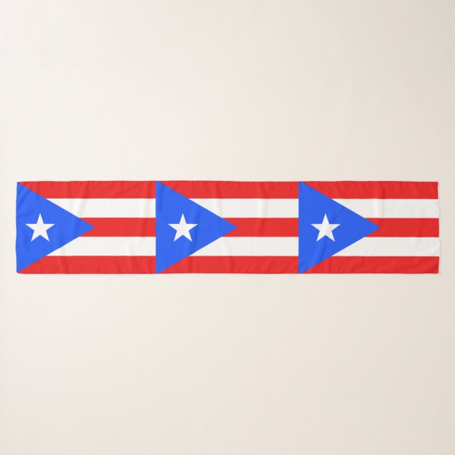 Puerto Rico Flag Scarf (Front (Horizontal))