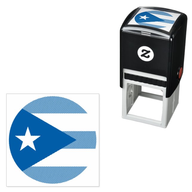 Puerto Rico flag Self-inking Stamp (In Situ)