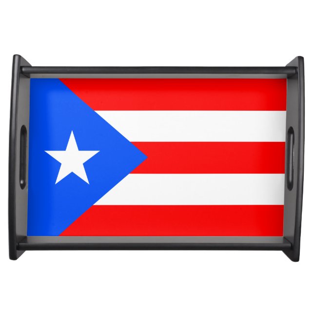 Puerto Rico Flag Serving Tray (Front)
