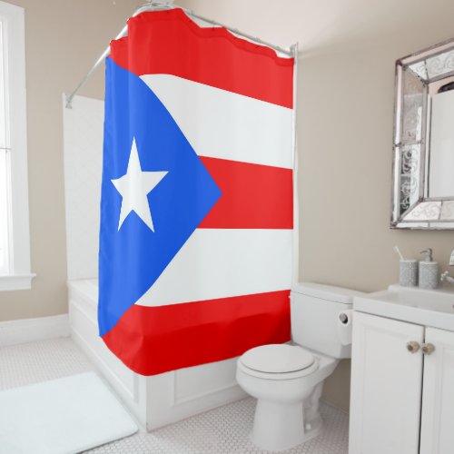 Puerto Rico Flag Shower Curtain