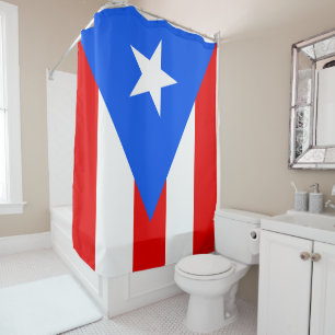 Puerto Rico Flag Shower Curtain