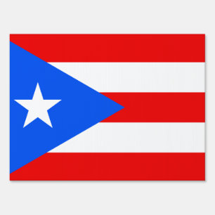 Puerto Rico Flag Sign