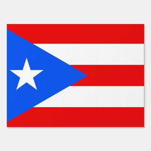 Puerto Rico Flag Sign (Front)
