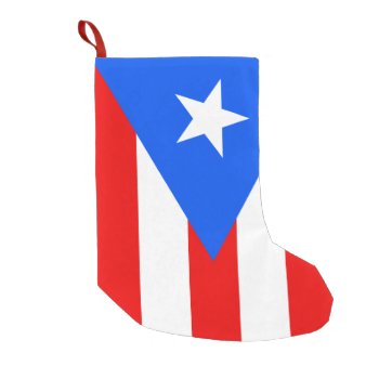 Puerto Rico Flag Small Christmas Stocking by FlagGallery at Zazzle