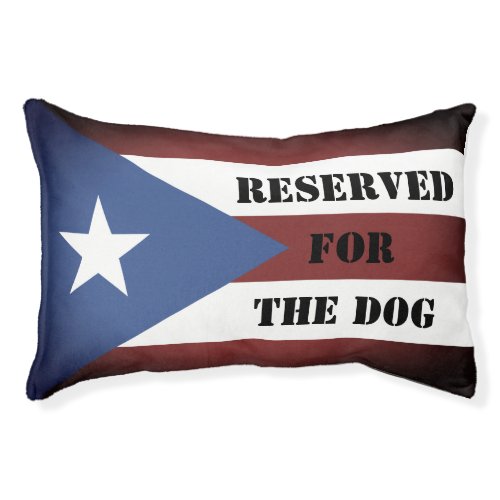 Puerto Rico flag small dog bed reserved pet pillow