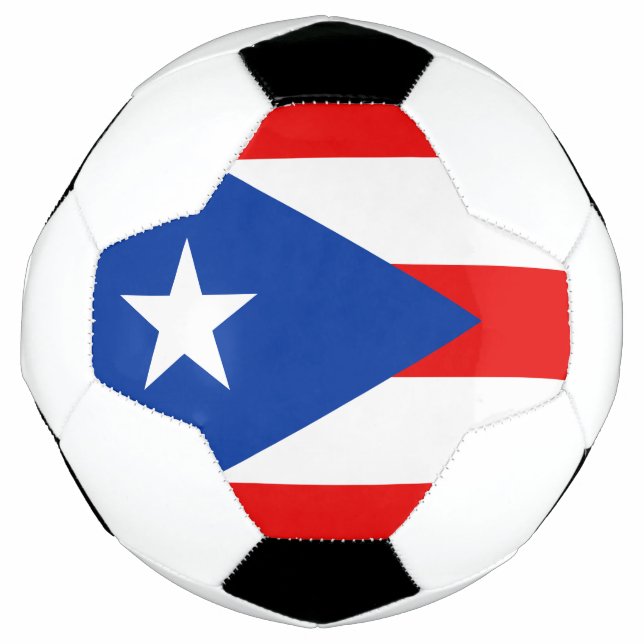 Puerto Rico flag Soccer Ball (Front)