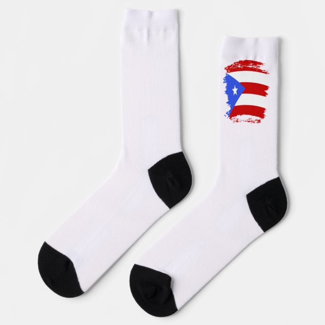 Puerto Rico flag Socks (Left)