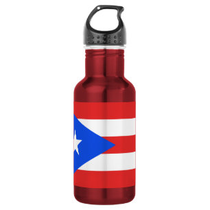 Puerto Rico Flag Stainless Steel Water Bottle