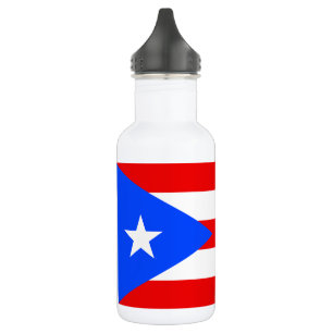 Puerto Rico Flag Stainless Steel Water Bottle
