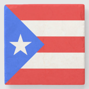 Puerto Rico Flag Stone Coaster