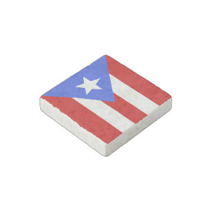 Puerto Rico flag Stone Magnet