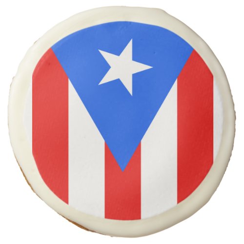 Puerto Rico Flag Sugar Cookie