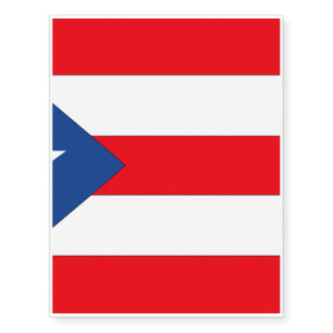 Puerto Rico Flag Temporary Tattoos