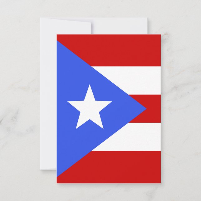 Puerto Rico flag Thank You Card (Front)