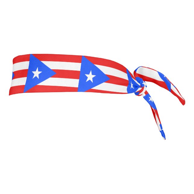 Puerto Rico Flag Tie Headband (Rotate 90)