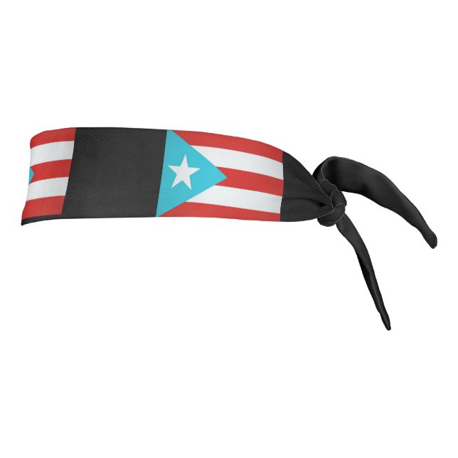Puerto Rico Flag  Tie Headband (Rotate 90)