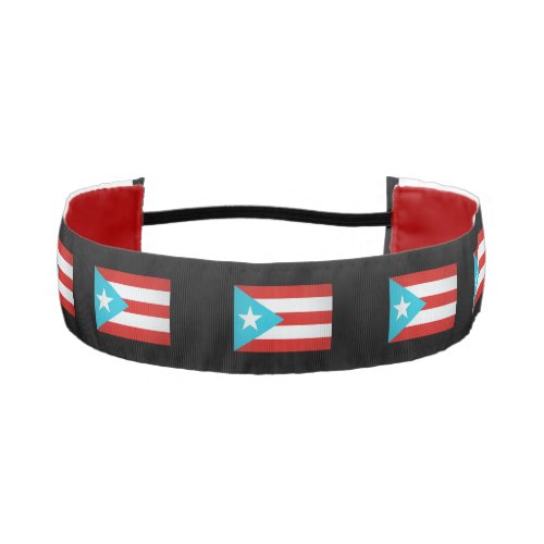 Puerto Rico Flag  Tie Headband