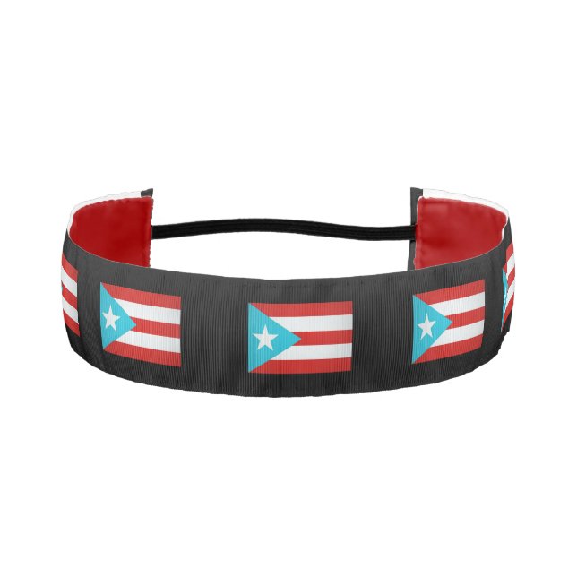 Puerto Rico Flag  Tie Headband (Front)
