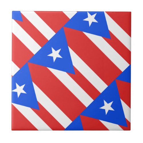 Puerto Rico Flag Tile