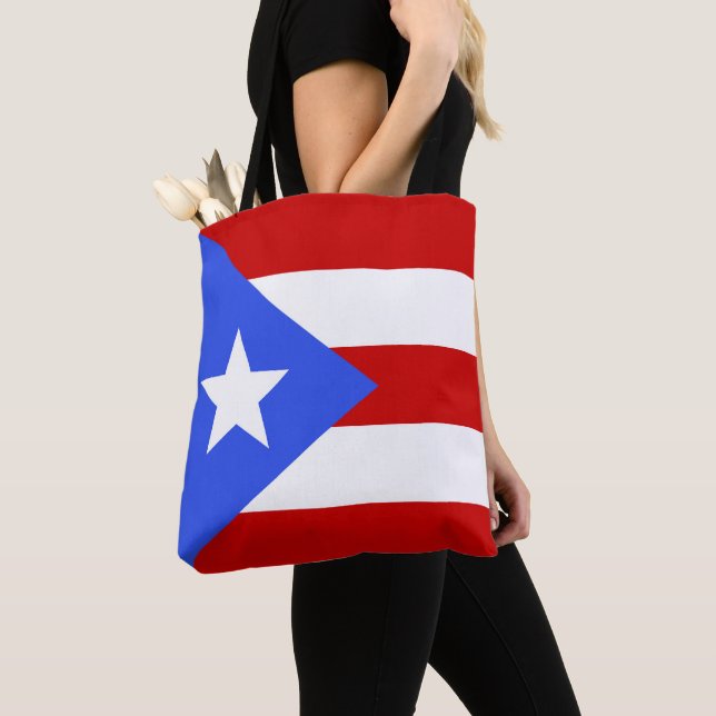 Puerto Rico flag Tote Bag (Close Up)