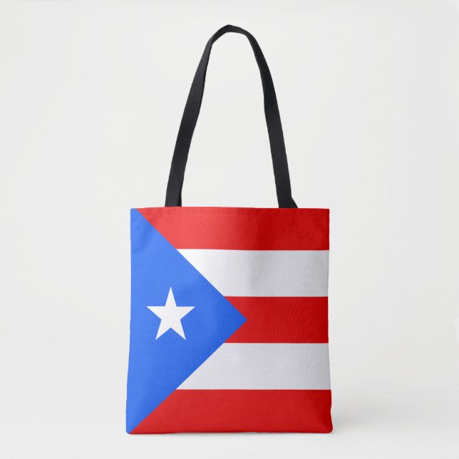 Puerto Rico Flag Tote Bag (Front)