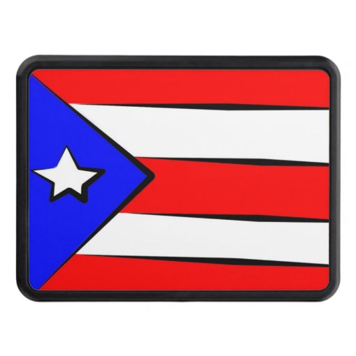 Puerto Rico Flag Tow Hitch Cover Zazzle