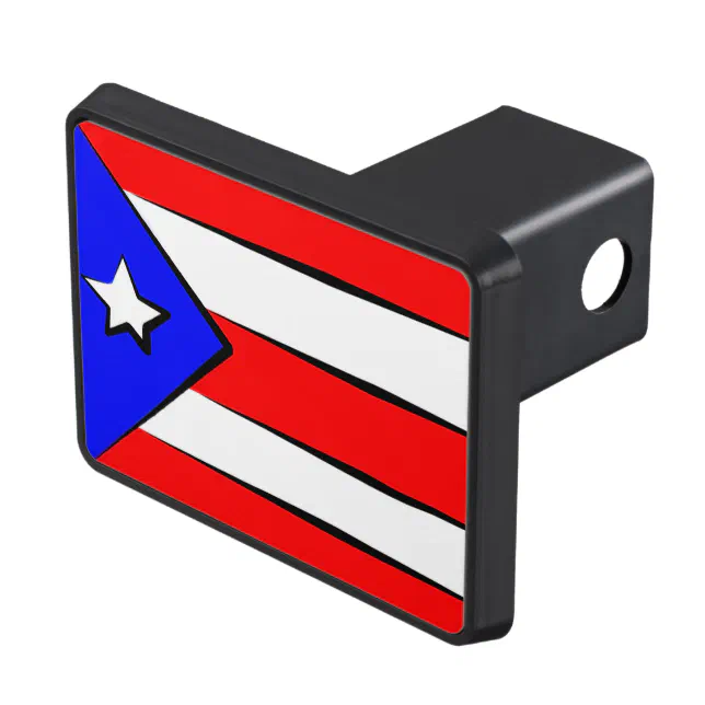 Puerto Rico Flag Tow Hitch Cover Zazzle