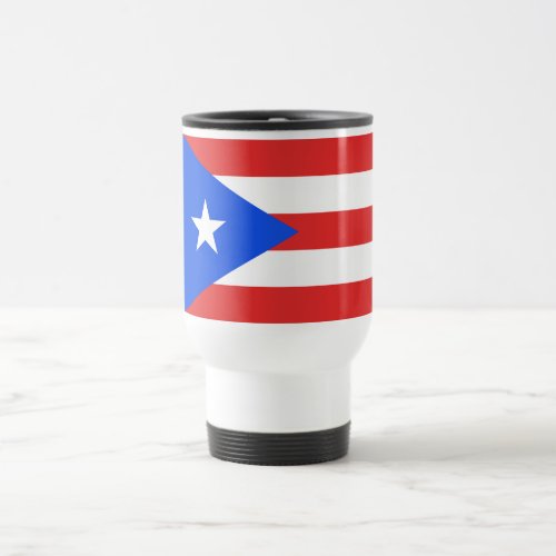 Puerto Rico Flag Travel Mug