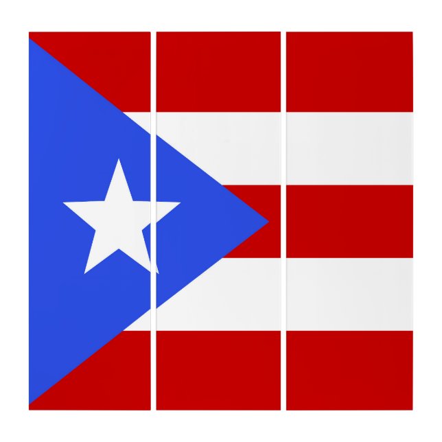 Puerto Rico flag Triptych (Front)