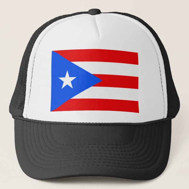 Puerto Rico Flag Trucker Hat (Front)