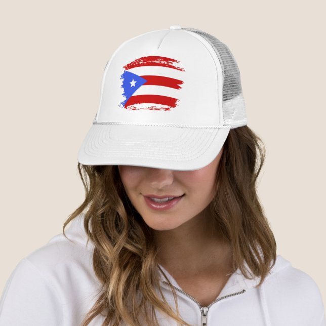 Puerto Rico flag Trucker Hat (In Situ)
