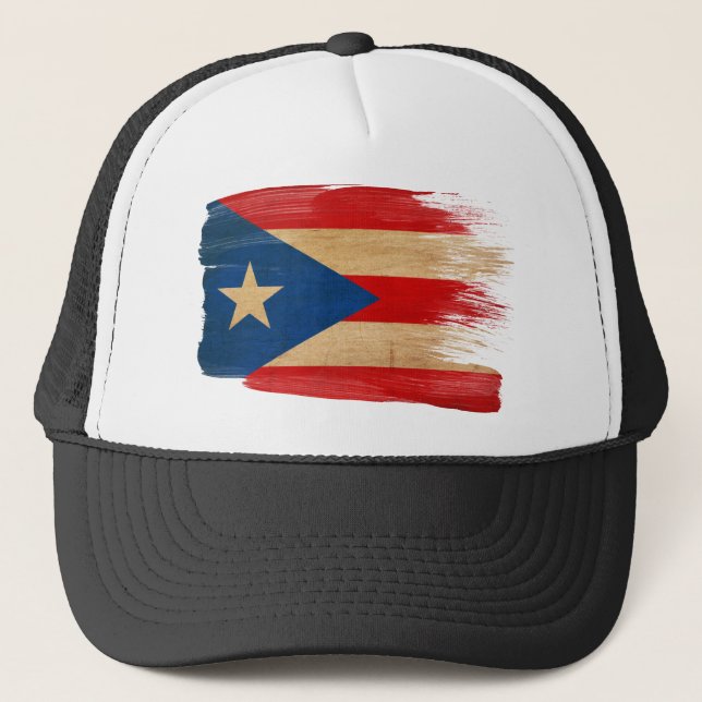 Puerto Rico Flag Trucker Hat (Front)