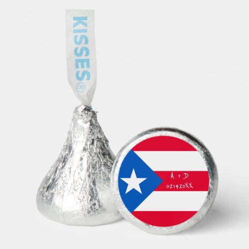 Puerto Rico Flag Valentines Day Custom Hersheys Kisses