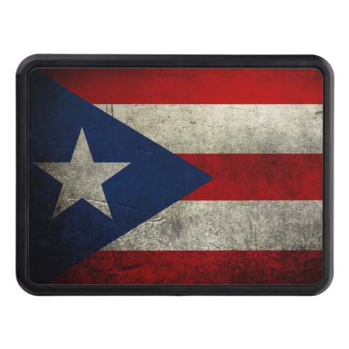 Puerto Rico Flag Vintage Custom Hitch Cover