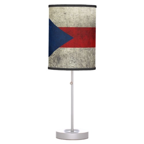 Puerto Rico Flag Vintage Custom Table Lamp