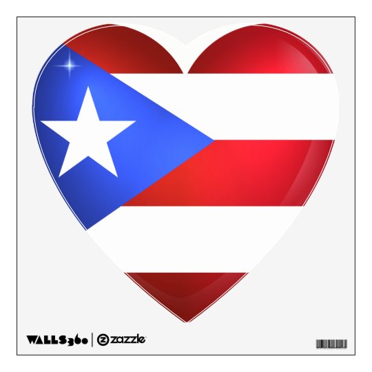 Puerto Rico Flag Wall Sticker | Zazzle.com