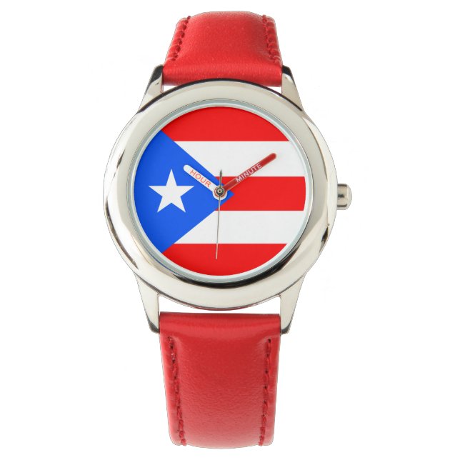 Puerto Rico Flag Watch (Front)